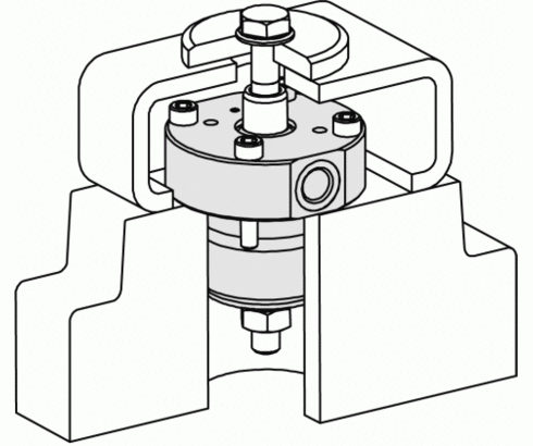 Pezzo con aperture di passaggio Pezzo con aperture di passaggio