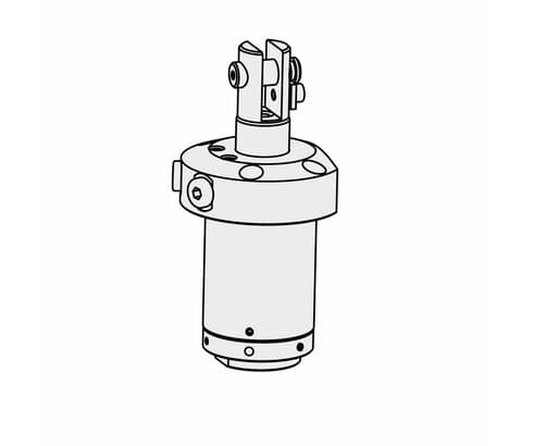 Clamping arm seat with fork head