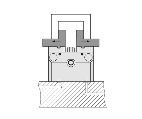 Utilización para sujeción interior